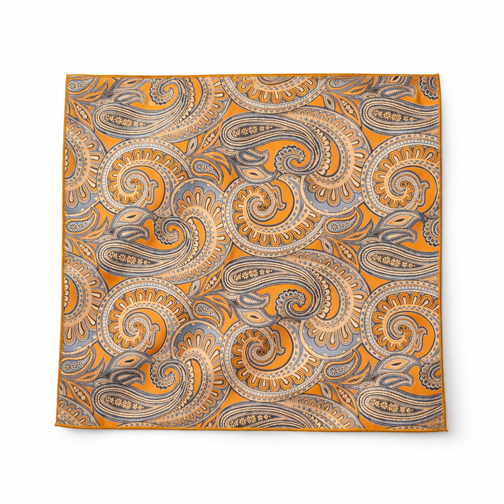 Orange Paisley Näsduk