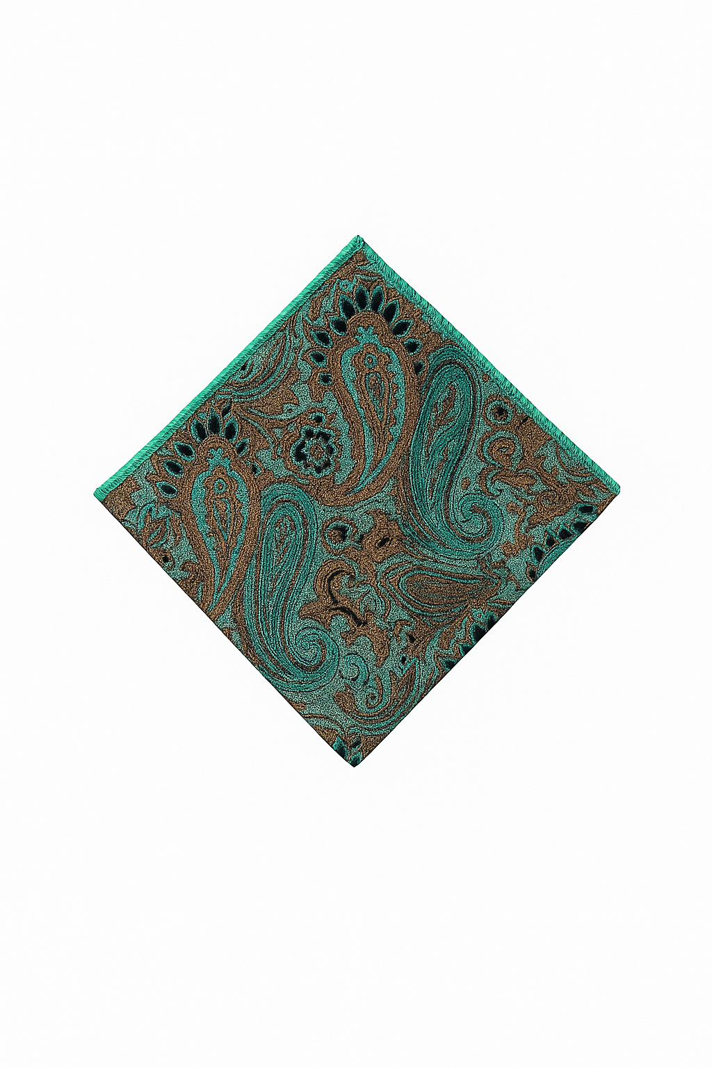 Turkos näsduk i paisleymönster